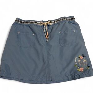 Hollister Blue Skort with Embroidery